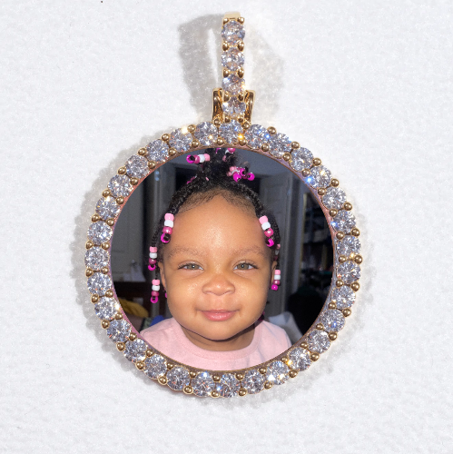 3D CIRCLE CUSTOM PICTURE PENDANT SMALL SIZE
