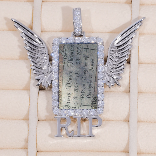 RIP WING 3D CUSTOM PICTURE PENDANT