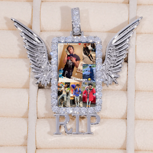 RIP WING 3D CUSTOM PICTURE PENDANT