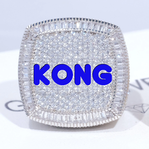 CUSTOM LETTER 3D ICED RING