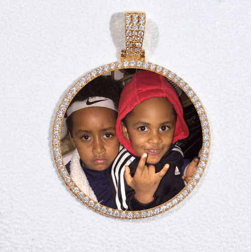MEDIUM 3D CIRCLE CUSTOM PICTURE PENDANT