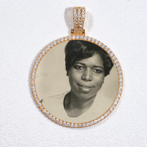 MEDIUM 3D CIRCLE CUSTOM PICTURE PENDANT