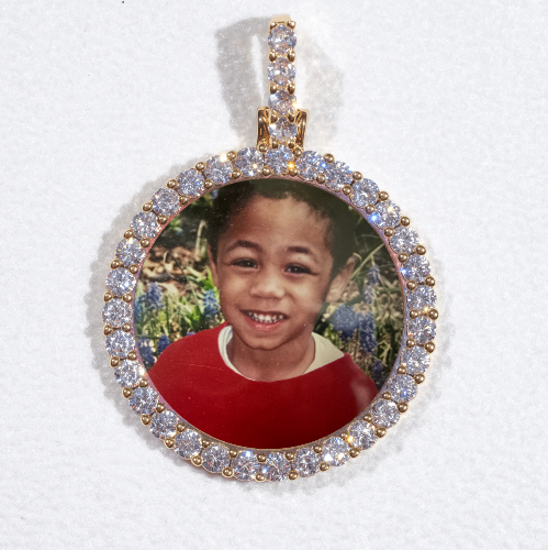 3D CIRCLE CUSTOM PICTURE PENDANT SMALL SIZE
