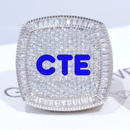 CUSTOM LETTER 3D ICED RING