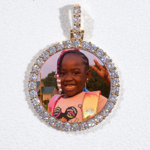 3D CIRCLE CUSTOM PICTURE PENDANT SMALL SIZE