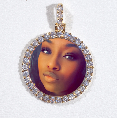 3D CIRCLE CUSTOM PICTURE PENDANT SMALL SIZE