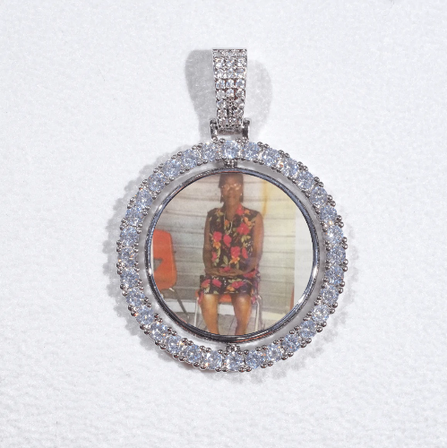 3D Spinning 2-Faced Custom Picture Pendant