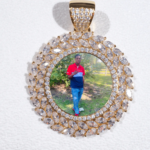 Large 3D Wheat Ear Custom Picture Pendant