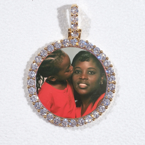 3D CIRCLE CUSTOM PICTURE PENDANT SMALL SIZE
