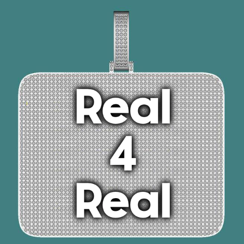 CUSTOM LETTER NECKLACE 3D BIG SQUARE