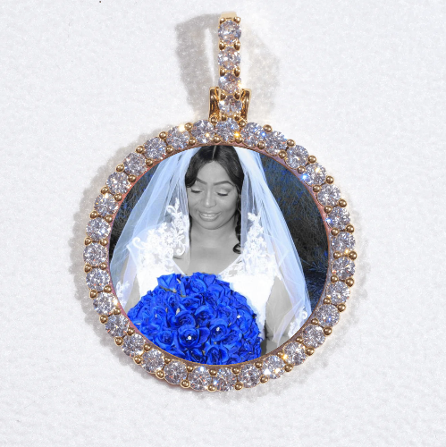 3D CIRCLE CUSTOM PICTURE PENDANT SMALL SIZE