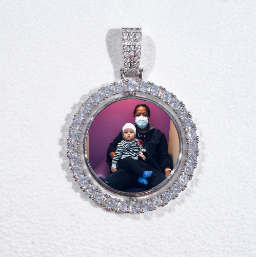 3D Spinning 2-Faced Custom Picture Pendant
