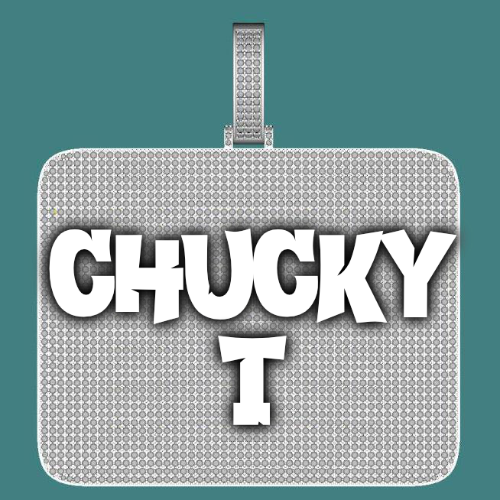 CUSTOM LETTER NECKLACE 3D BIG SQUARE