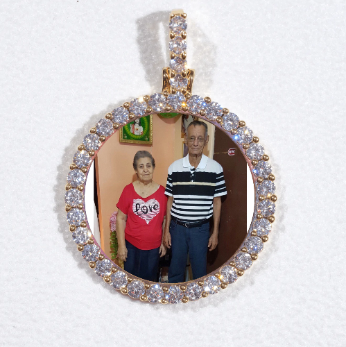 3D CIRCLE CUSTOM PICTURE PENDANT SMALL SIZE