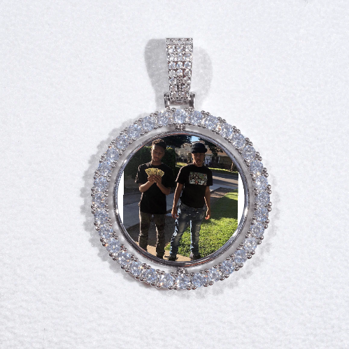 3D Spinning 2-Faced Custom Picture Pendant