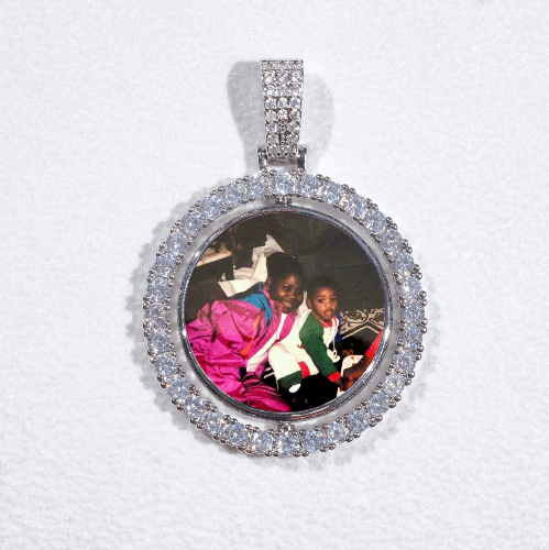 3D Spinning 2-Faced Custom Picture Pendant