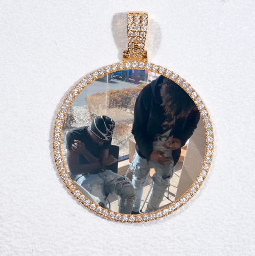 MEDIUM 3D CIRCLE CUSTOM PICTURE PENDANT