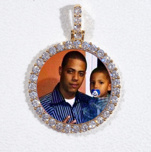 3D CIRCLE CUSTOM PICTURE PENDANT SMALL SIZE