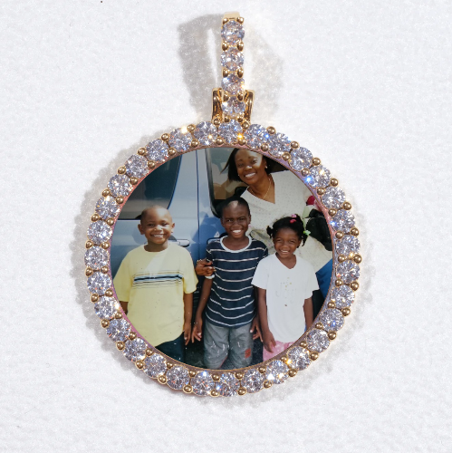3D CIRCLE CUSTOM PICTURE PENDANT SMALL SIZE