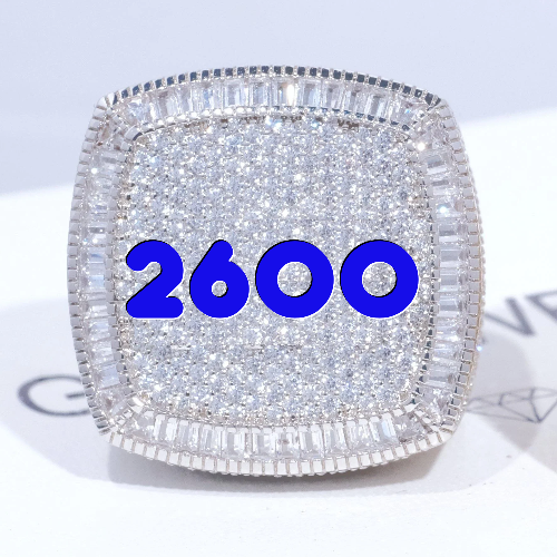 CUSTOM LETTER 3D ICED RING