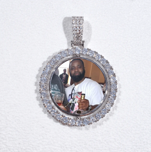 3D Spinning 2-Faced Custom Picture Pendant