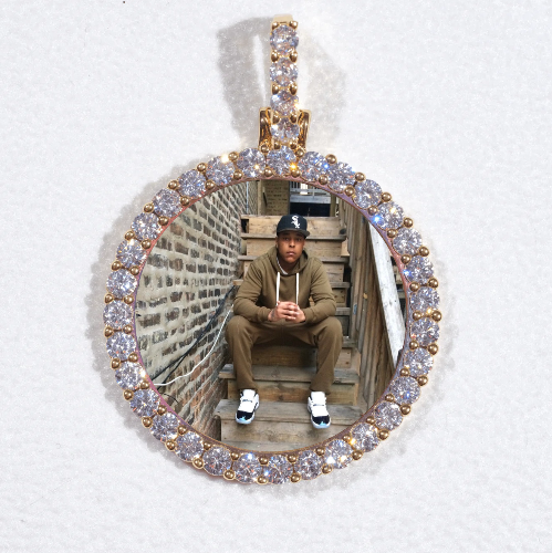 3D CIRCLE CUSTOM PICTURE PENDANT SMALL SIZE