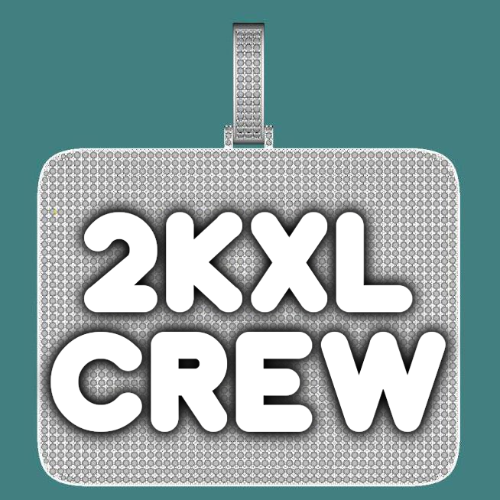 CUSTOM LETTER NECKLACE 3D BIG SQUARE