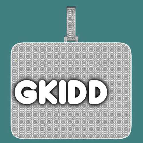 CUSTOM LETTER NECKLACE 3D BIG SQUARE