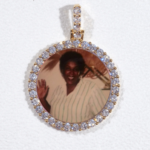 3D CIRCLE CUSTOM PICTURE PENDANT SMALL SIZE