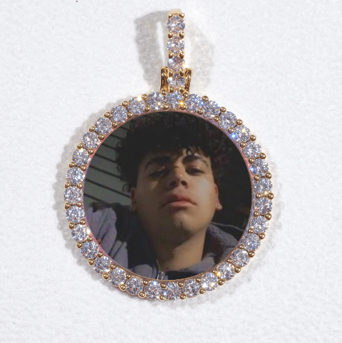 3D CIRCLE CUSTOM PICTURE PENDANT SMALL SIZE