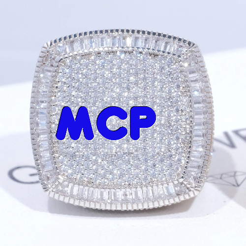 CUSTOM LETTER 3D ICED RING