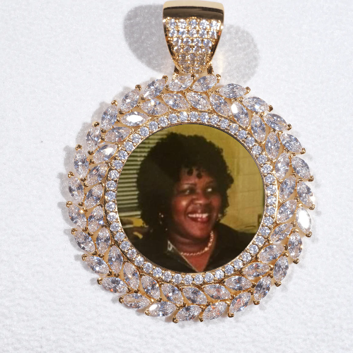 Large 3D Wheat Ear Custom Picture Pendant