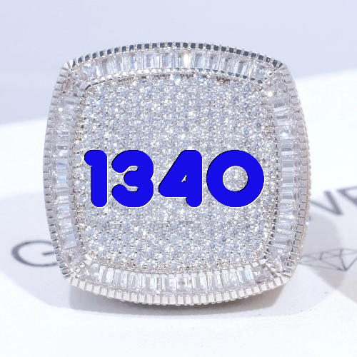 CUSTOM LETTER 3D ICED RING