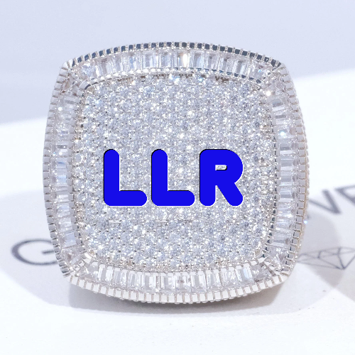 CUSTOM LETTER 3D ICED RING