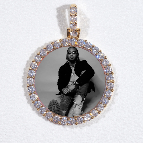 3D CIRCLE CUSTOM PICTURE PENDANT SMALL SIZE
