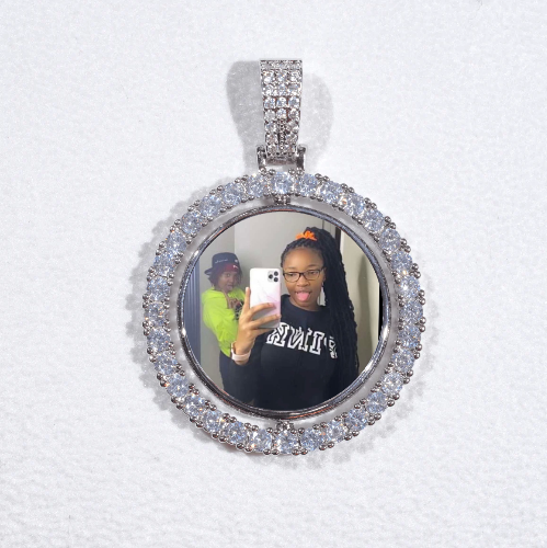 3D Spinning 2-Faced Custom Picture Pendant