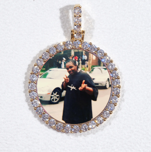 3D CIRCLE CUSTOM PICTURE PENDANT SMALL SIZE