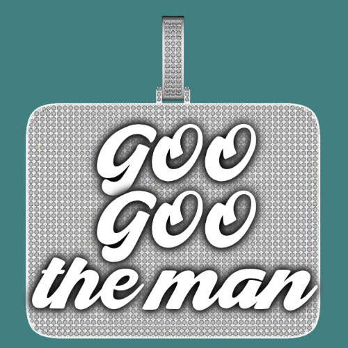 CUSTOM LETTER NECKLACE 3D BIG SQUARE