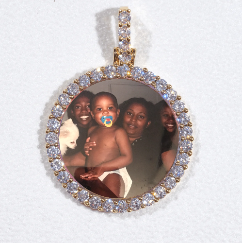 3D CIRCLE CUSTOM PICTURE PENDANT SMALL SIZE