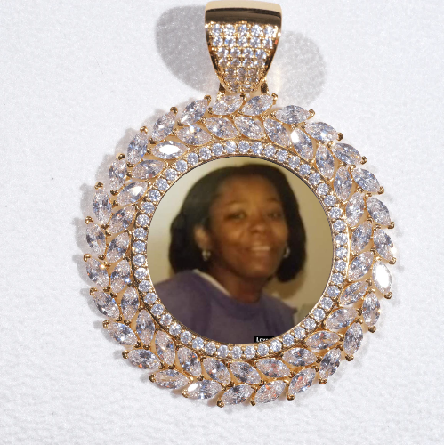 Large 3D Wheat Ear Custom Picture Pendant