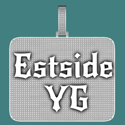 CUSTOM LETTER NECKLACE 3D BIG SQUARE