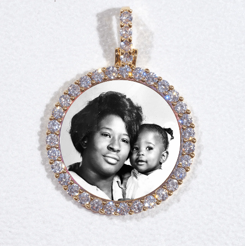 3D CIRCLE CUSTOM PICTURE PENDANT SMALL SIZE