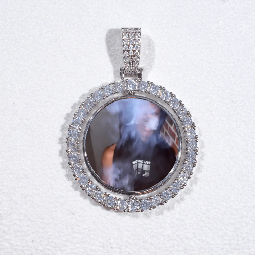 3D Spinning 2-Faced Custom Picture Pendant