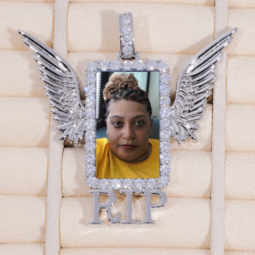 RIP WING 3D CUSTOM PICTURE PENDANT