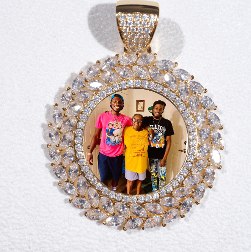 Large 3D Wheat Ear Custom Picture Pendant