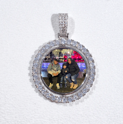 3D Spinning 2-Faced Custom Picture Pendant