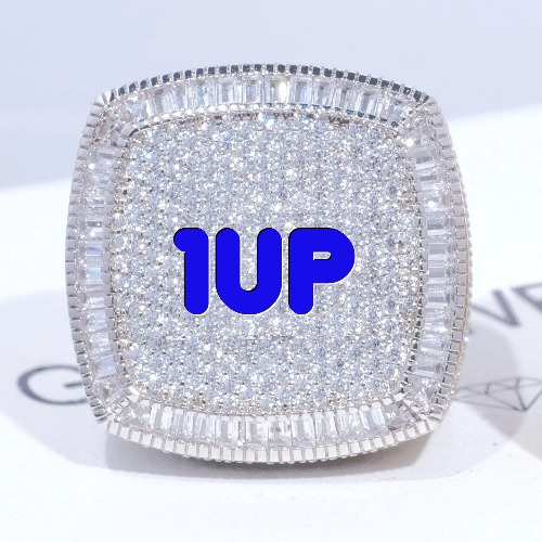 CUSTOM LETTER 3D ICED RING