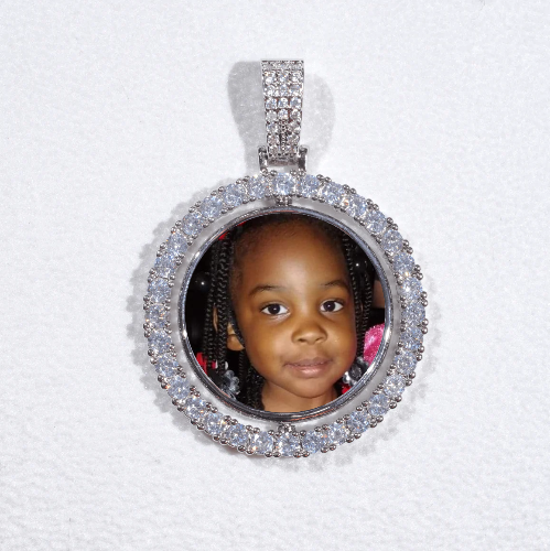 3D Spinning 2-Faced Custom Picture Pendant