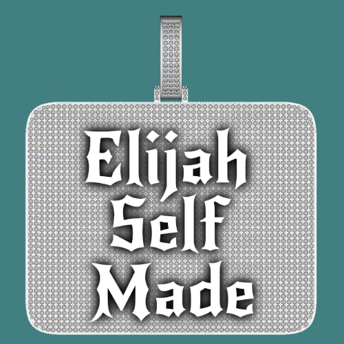CUSTOM LETTER NECKLACE 3D BIG SQUARE