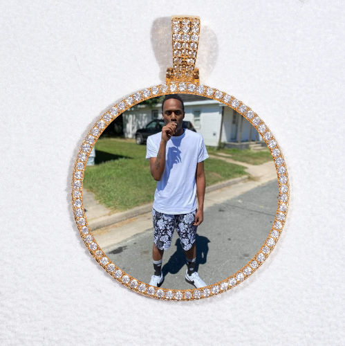 MEDIUM 3D CIRCLE CUSTOM PICTURE PENDANT
